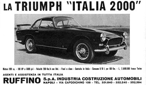 Advertisement from the Italian magazine Quattroroute.