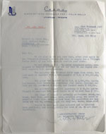 Letters from Dr. Ruffino's company, CESAC S.p.A. to prospective owner, Mr. Herbert Platt. Kindly shared by LeRoy Landers.